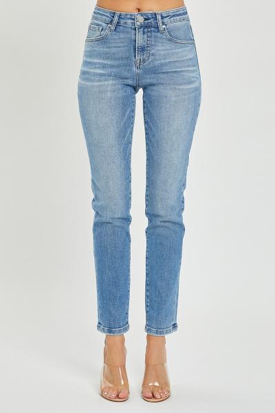 Mid Rise Relaxed Skinny Denim