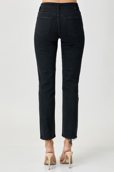 Mid Rise Button Fly Denim