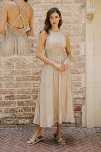 Linen Blend Sandstorm Dress