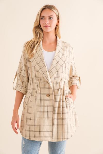 Janette Plaid Shacket