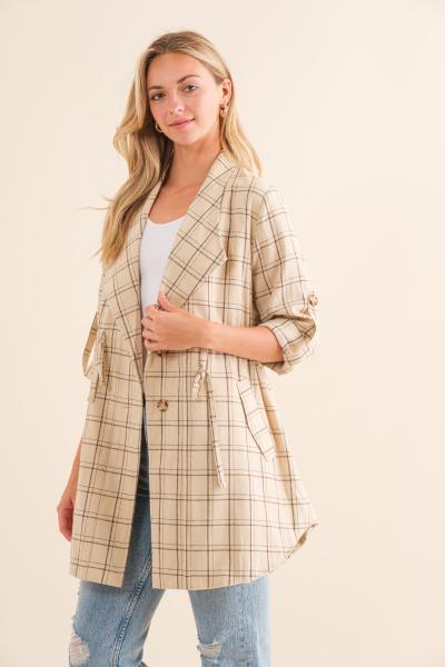 Janette Plaid Shacket