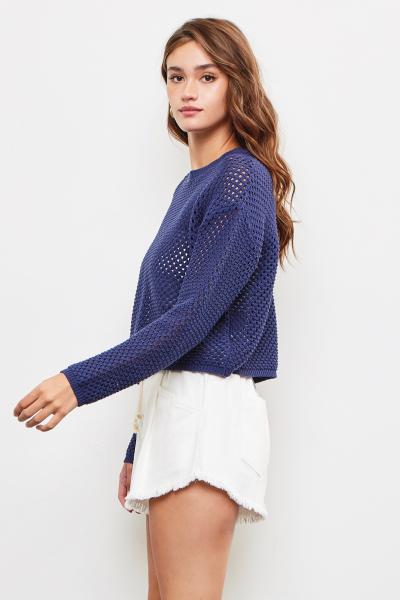 Open Knit Cotton Sweater