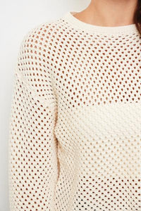 Open Knit Cotton Sweater