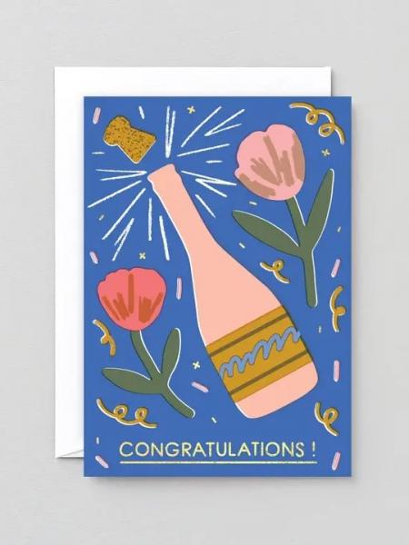 Champagne Congrats Card