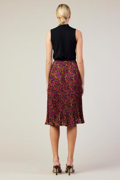 Midnight Meadow Pleated Skirt