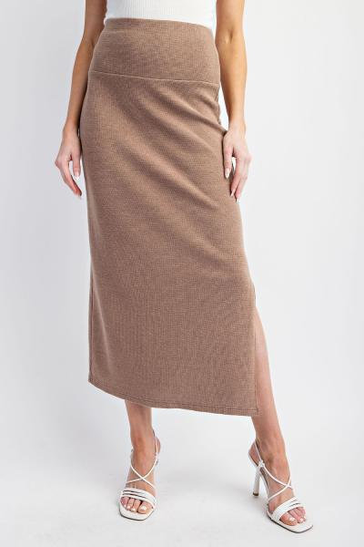 Cotton Blend Knit Skirt