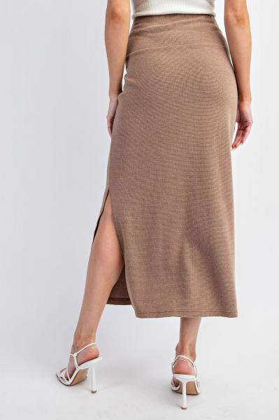 Cotton Blend Knit Skirt