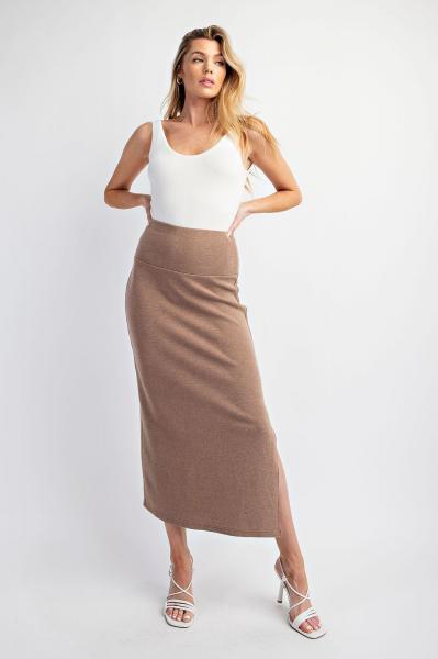 Cotton Blend Knit Skirt