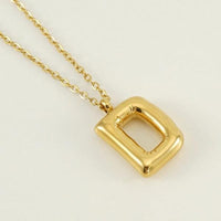 18K Gold Plated Initial Necklace