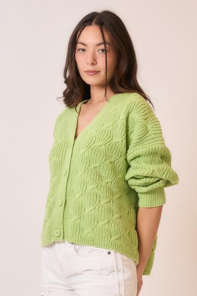 Lime Cardigan