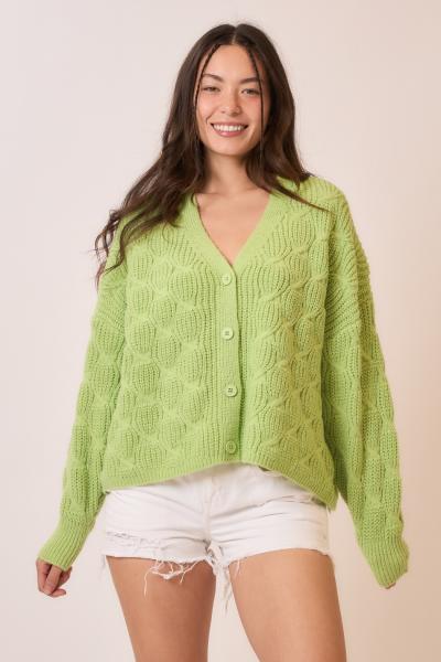 Lime Cardigan