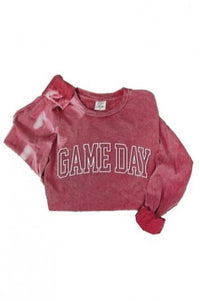 Game Day Mineral Wash Long Tee