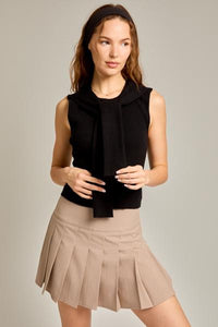 Sleeve Tie Detail Top