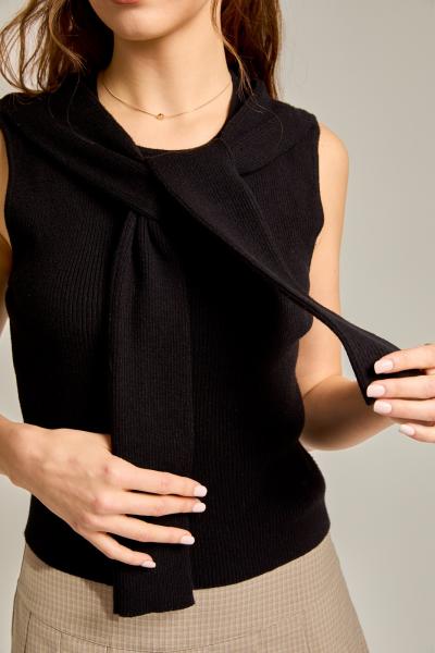 Sleeve Tie Detail Top