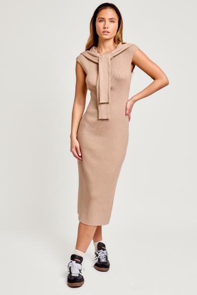 Sleeve Tie Detail Dress