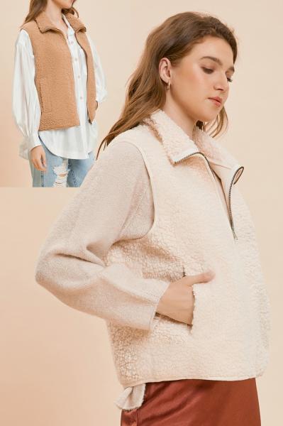 Vegan Shearling Vest