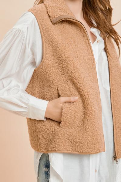 Vegan Shearling Vest