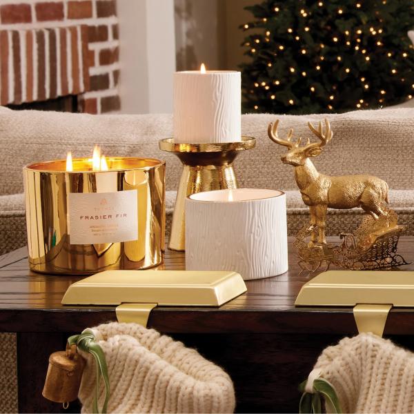 Frasier Fir 17oz 3 Wick Gold Candle