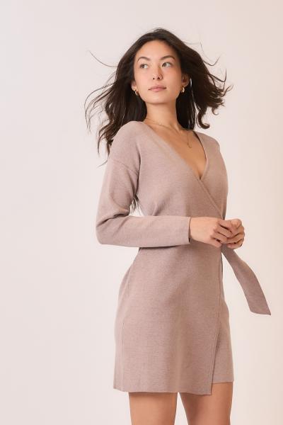 Hadlyn Wrap Sweater Dress