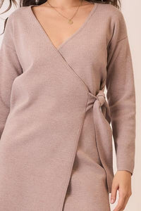 Hadlyn Wrap Sweater Dress