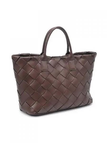 Lander Woven Tote Brown