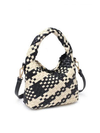 Whitling Woven Crossbody Black