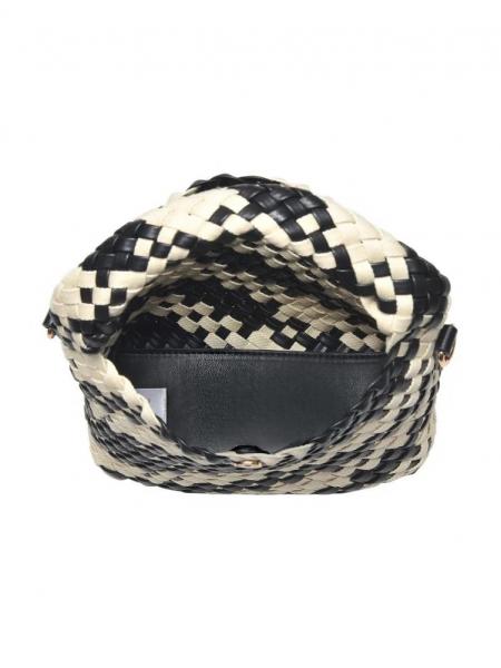 Whitling Woven Crossbody Black