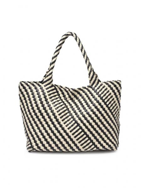 Whitling Woven Tote Black