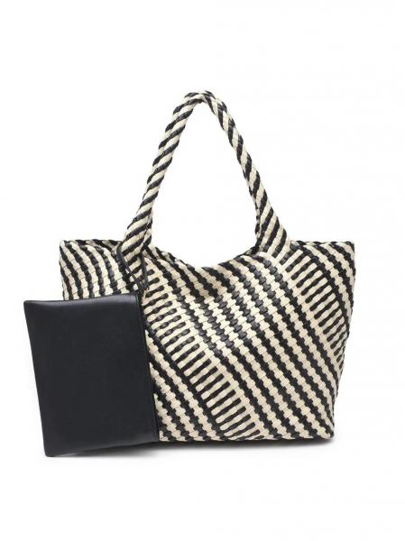 Whitling Woven Tote Black