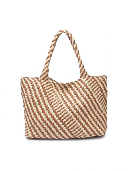 Whitling Woven Tote Brown