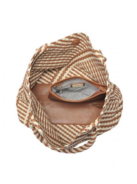 Whitling Woven Tote Brown