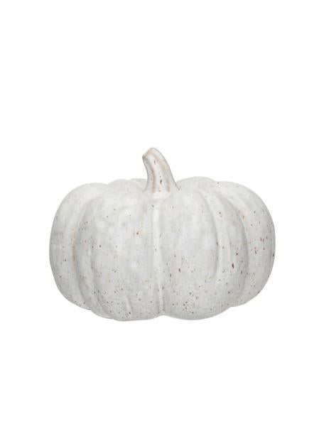 Glazed Stoneware Pumpkin - Lrg