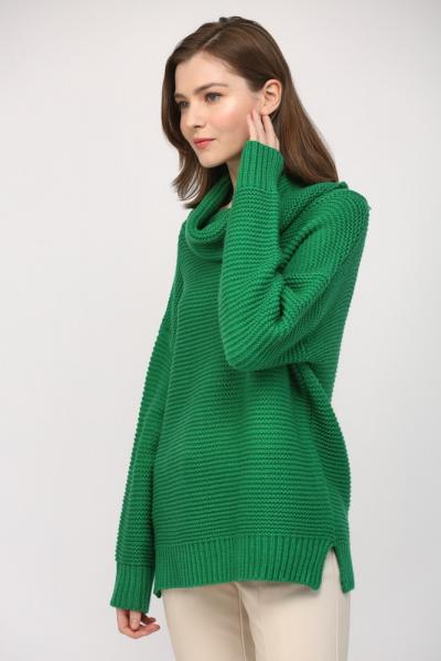 Cowl Neck Evergreen Sweater