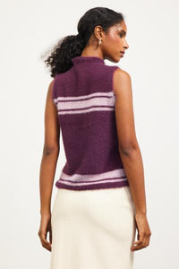 Mock Neck Sleeveless Sweater