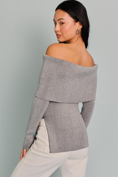 Off Shoulder Sweater Top