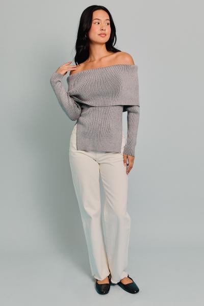 Off Shoulder Sweater Top