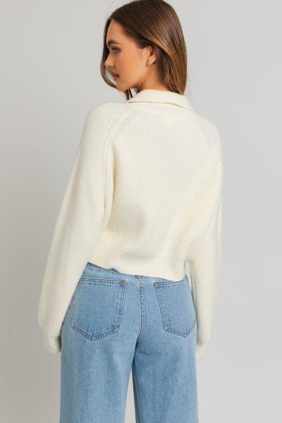 Cozy Ribbed Snap Sweater