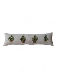 10x36 Embroidered Trees Pillow