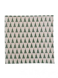 Set of 4 Cotton Xmas Tree Napkins