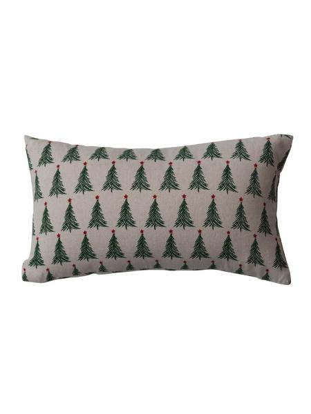 9x16 Cotton Christmas Tree Lumbar Pillow