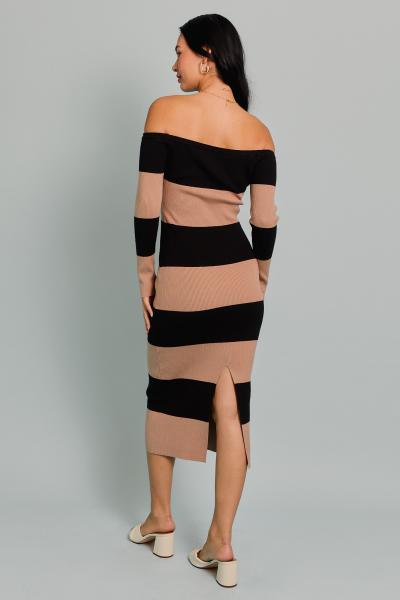 Sarrazin Striped Knit Dress