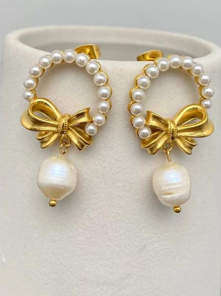 18K Gold Plated Wreath Earrings