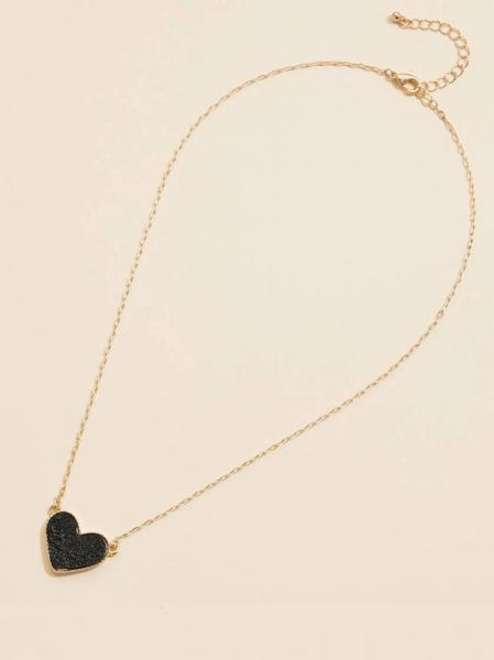 Druzy Heart Necklace