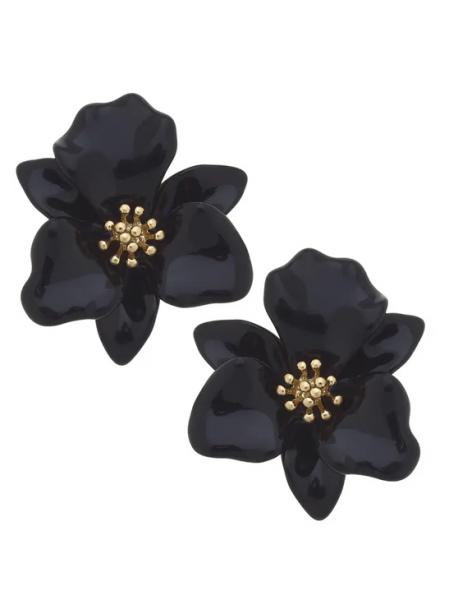 Enamel Flower Earrings