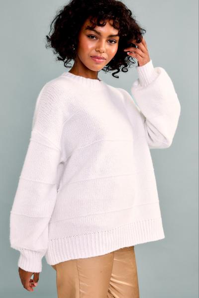 Stretton Texture Striped Sweater