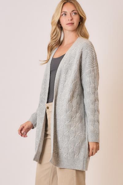 Braid Cable Open Cardigan