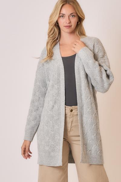 Braid Cable Open Cardigan