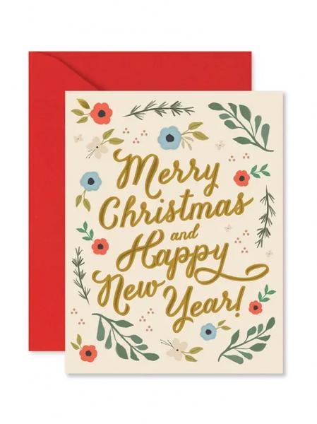 Merry Christmas Happy New Year Card