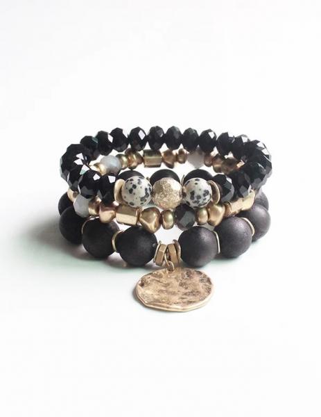 Bulgarin Bracelets Trio - Black