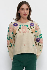 Folk Flower Sweater